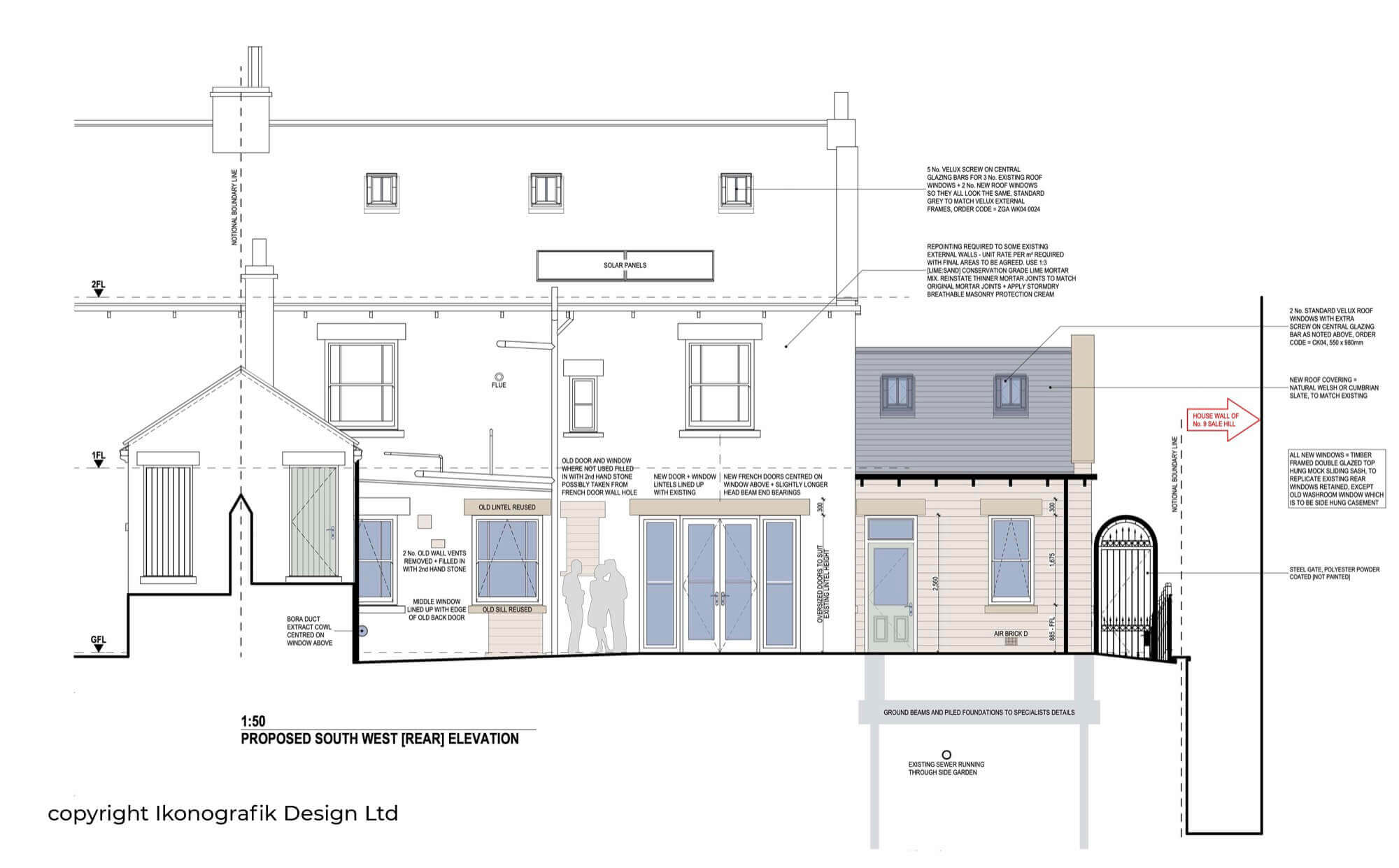 10 Proposed Rear elevation
