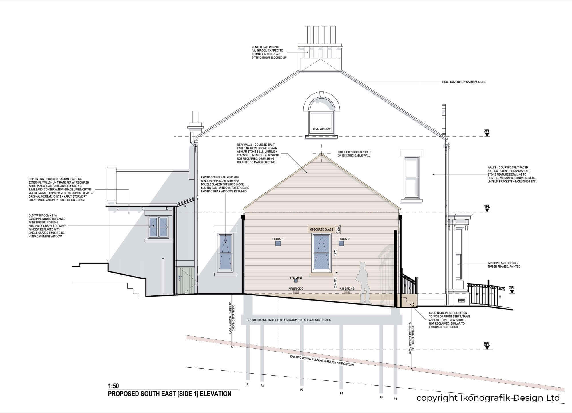 11 Proposed side elevation