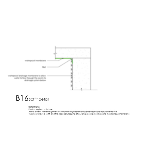 Basement soffit detail