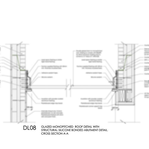 DL08 - Glazed Monopitch Roof Detail