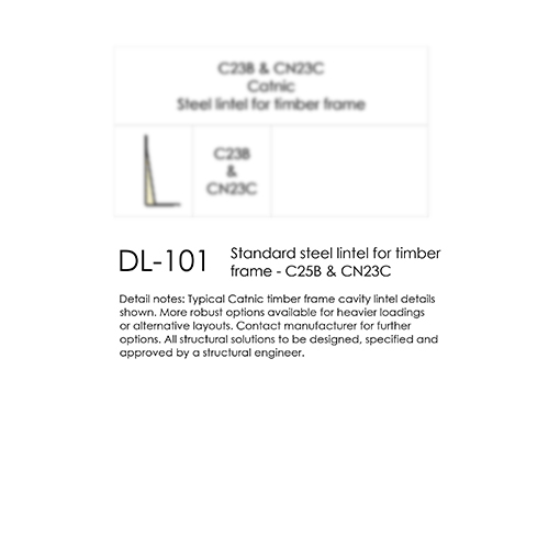 Standard Steel Lintel for Timber Frame