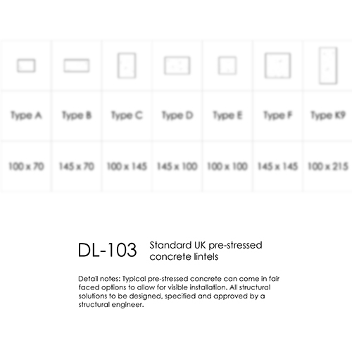 Standard UK Concrete Lintels