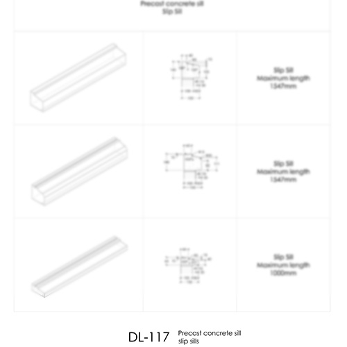 Precast Concrete Slip Sills