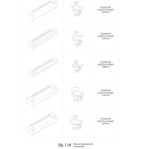Precast Concrete Stooled Sill Details