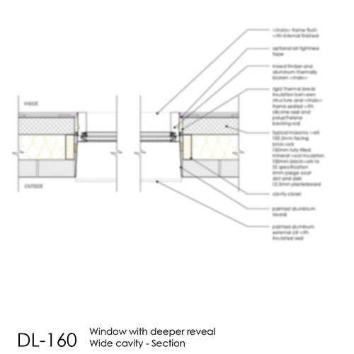 Window Jamb Detail with Deeper Reveal Wide Cavity