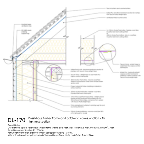 DL170 Passivhaus Eaves Detail Airtightness