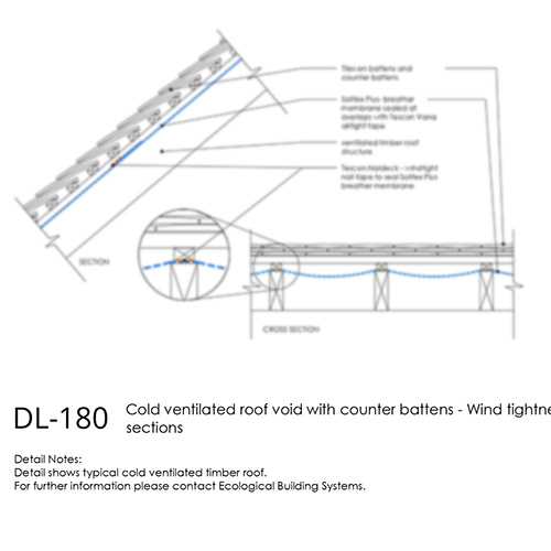 Cold Ventilated Roof Wind Tightness Detail