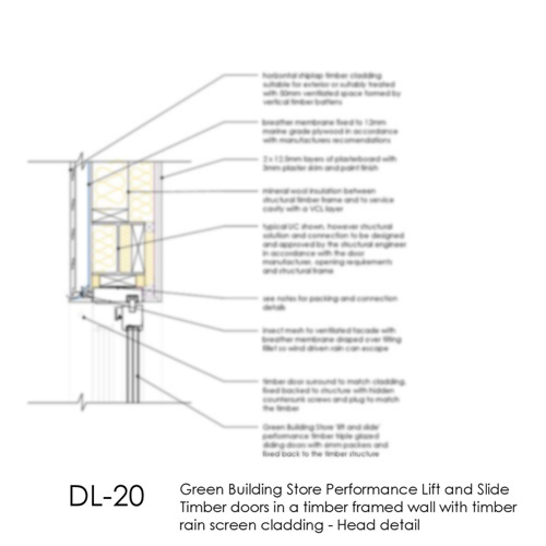 DL20 lift and slide timber door head detail thumb
