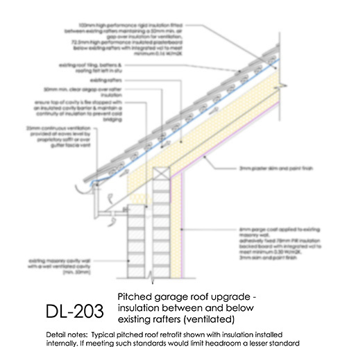 DL203 Pitched roof garage upgrade