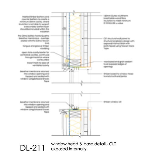 DL211 CLT Window Detail Exposed CLT