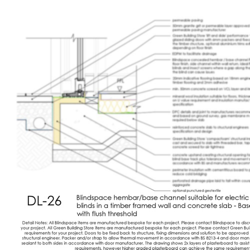DL26 flush threshold detail thumb