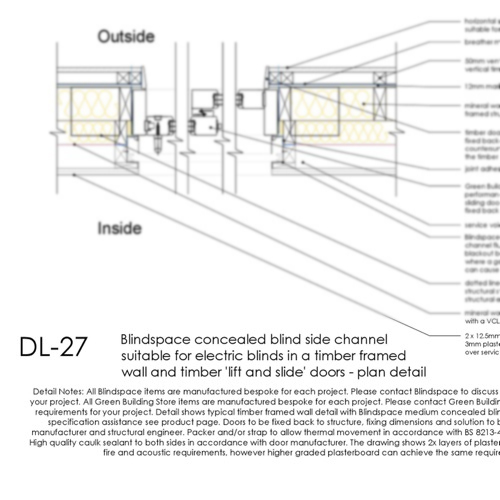 DL27 concealed blind side channel detail thumb