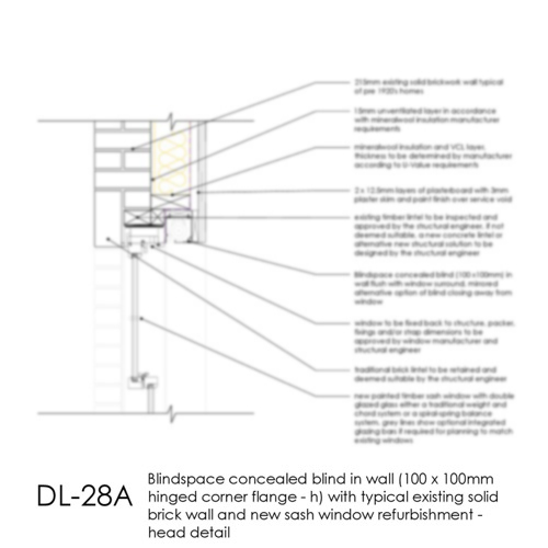 DL28A sash window concealed blind detail thumb