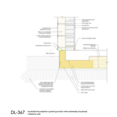 DL367 Insulated foundation system - externally insulated masonry wall