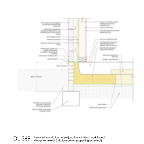 DL369 Insulated foundation system - timber frame wall