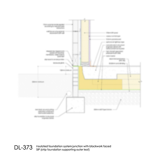 DL373 Insulated foundation system SIP wall