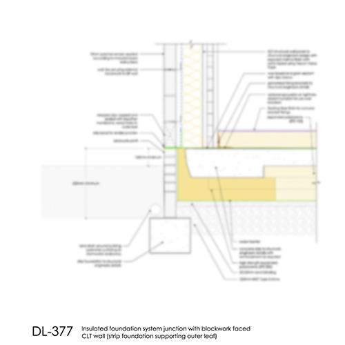 DL377 Insulated foundation system - CLT wall