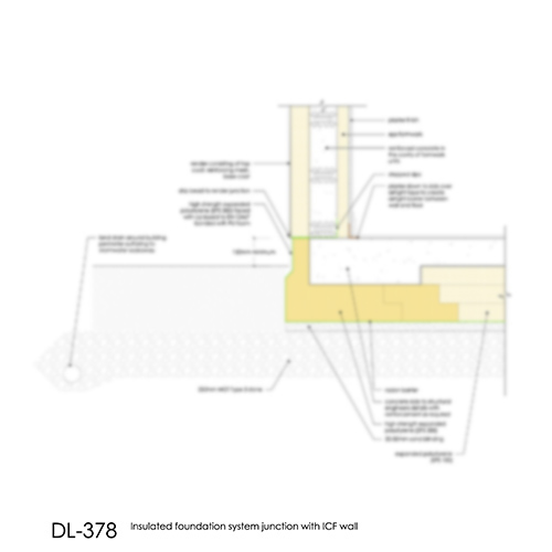 DL378 Insulated foundation system - ICF wall