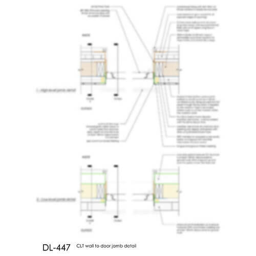 DL447 CLT wall to door jamb 2D
