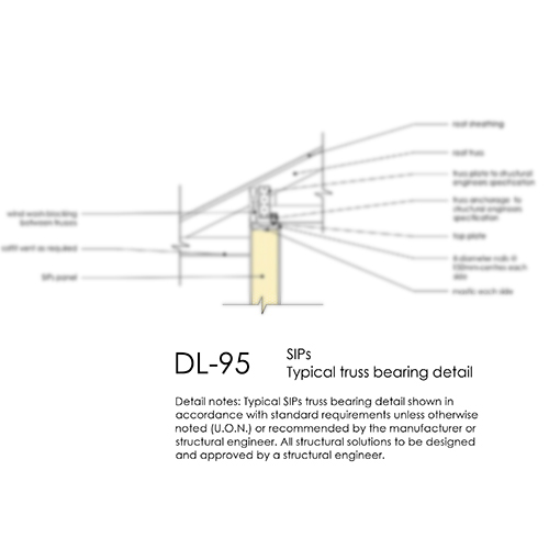 SIP Typical Truss Bearing Detail