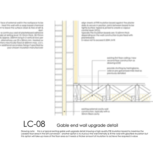 LC08 - Gable end wall upgrade detail