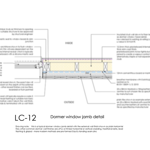 LC12 Dormer Window jamb detail