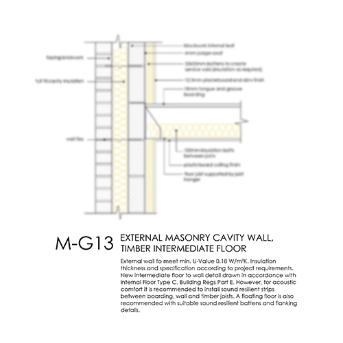 M-G13 timber intermediate floor detail