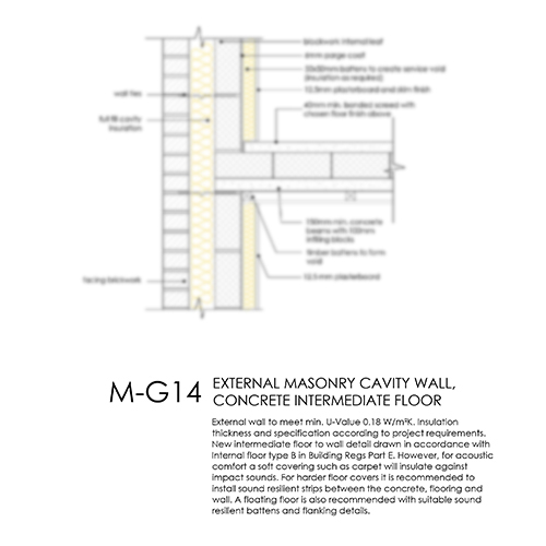 M-G14 concrete intermediate floor detail