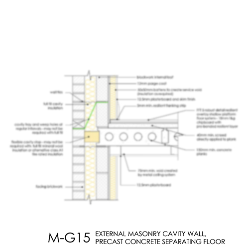 M-G15 concrete separating floor detail