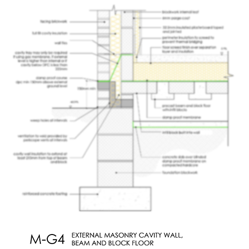 M-G4 beam and block floor detail