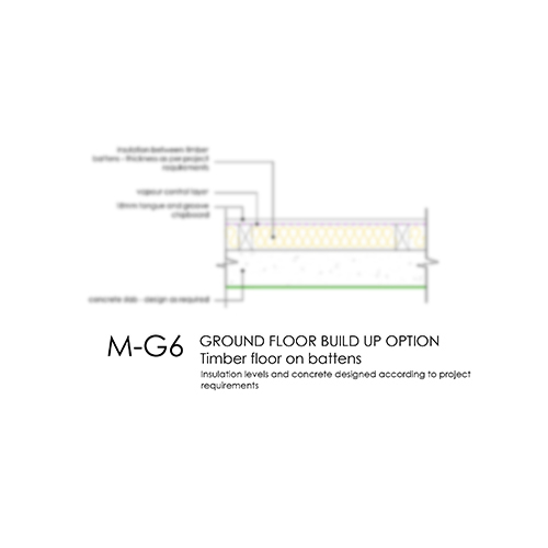 M-G6 timber floor on batten detail