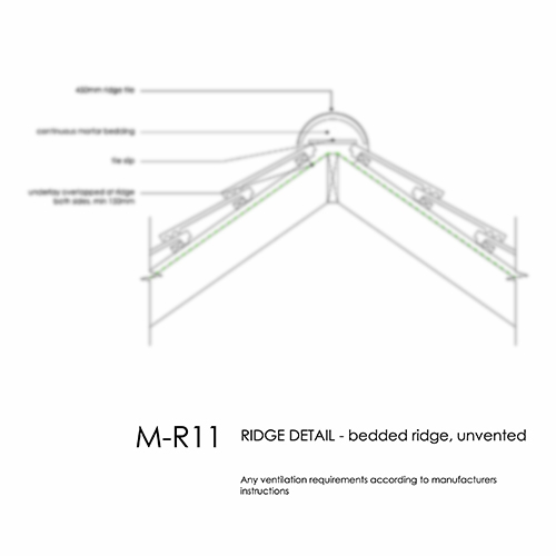 MR11 roof ridge detial