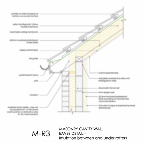 MR3 cavity wall eaves detail