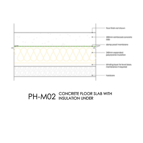 PHM02 Passivhaus concrete floor detail