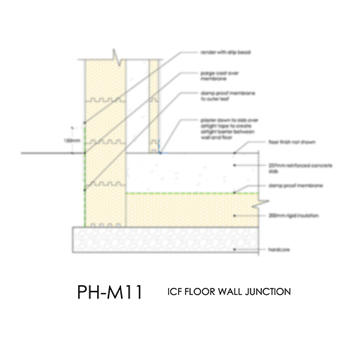 PHM11 Passivhaus ICF Foundation detail