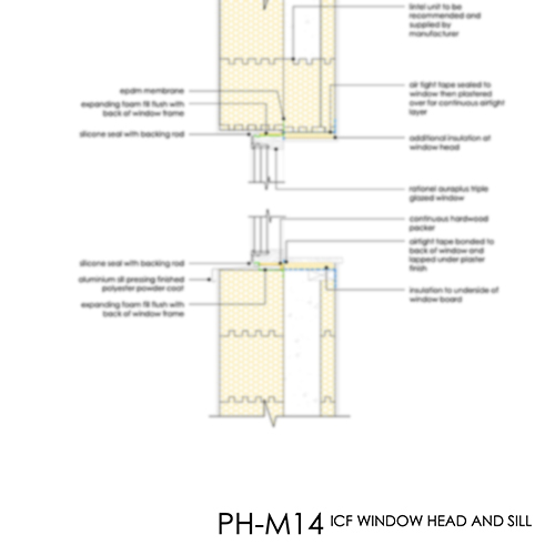 PHM14 Passivhaus ICF Window detail