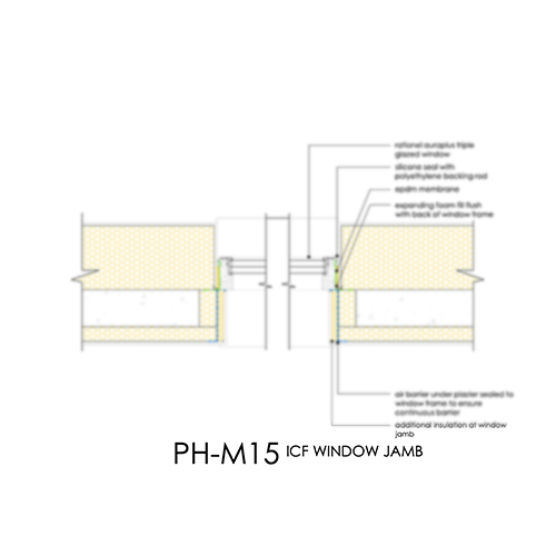 PHM15 Passivhaus ICF Window jamb detail