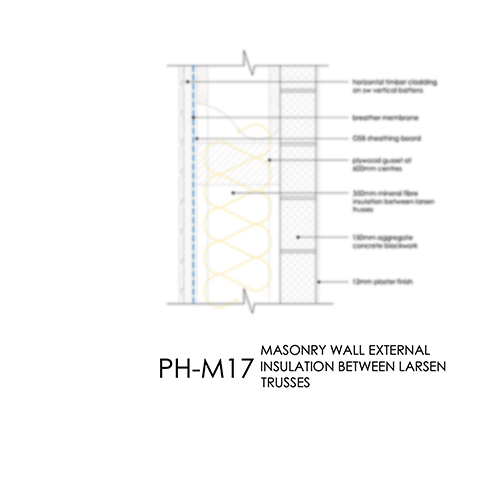 PHM17 Passivhaus masonry wall detail