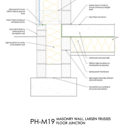 PHM19 Passivhaus masonry foundation detail