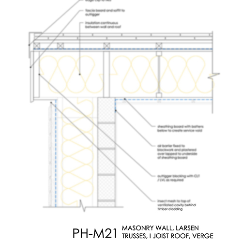 PHM21 Passivhaus roof verge detail