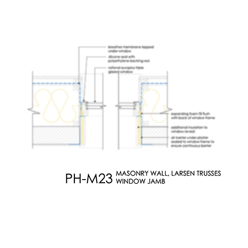 PHM23 Passivhaus window jamb detail