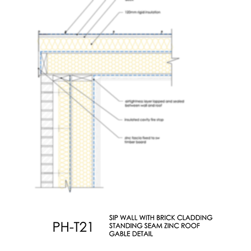 PHT21 Passivhaus SIPs roof verge detail
