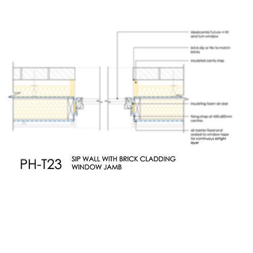 PHT23 Passivhaus SIP window jamb detail
