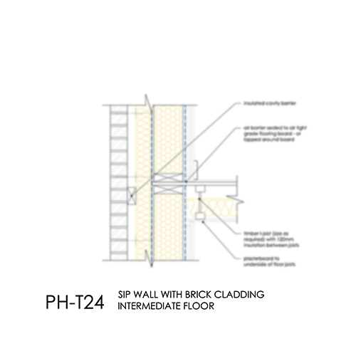 PHT24 Passivhaus SIP intermediate floor detail
