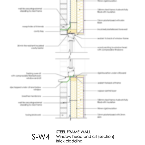 SW4 steel frame window detail