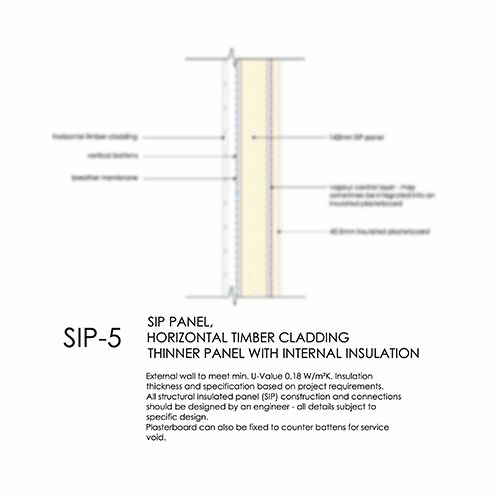 SIP5 SIP with timber cladding detail