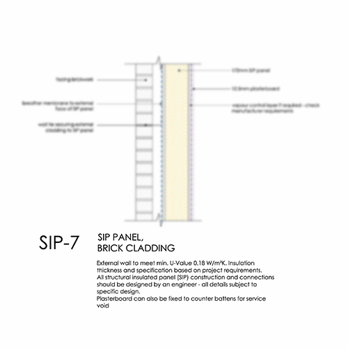 SIP7 SIP with brick cladding detail
