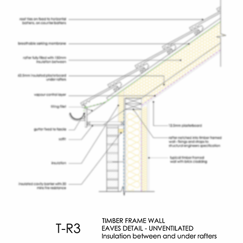 TR3 timber frame eaves detail
