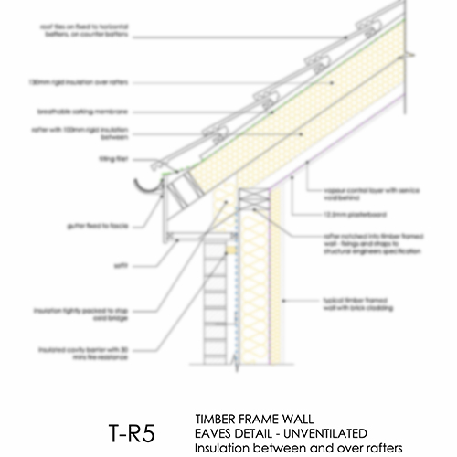 TR5 timber frame eaves detail