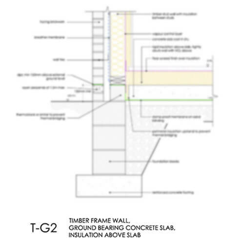 TG2 R1 timber frame foundation detail